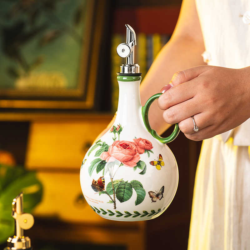 Kitchen Home Retro Ceramic Oil Jar - Image 4